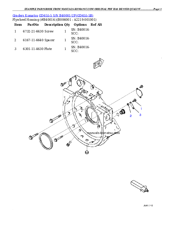 Protected: GD655-5 S/N B40001-UP Partsbook