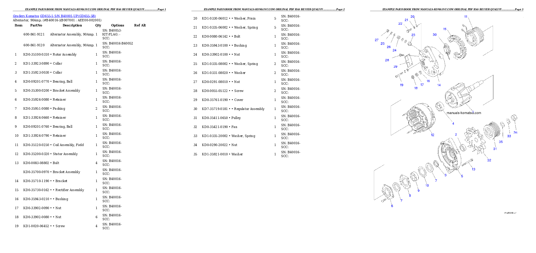 Protected: GD655-5 S/N B40001-UP Partsbook