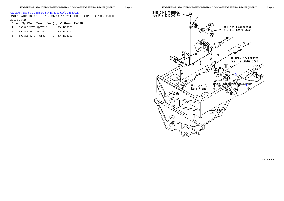 Protected: GD655-3C S/N B15001-UP Partsbook