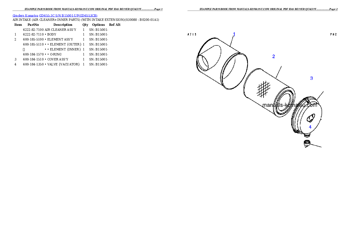 Protected: GD655-3C S/N B15001-UP Partsbook