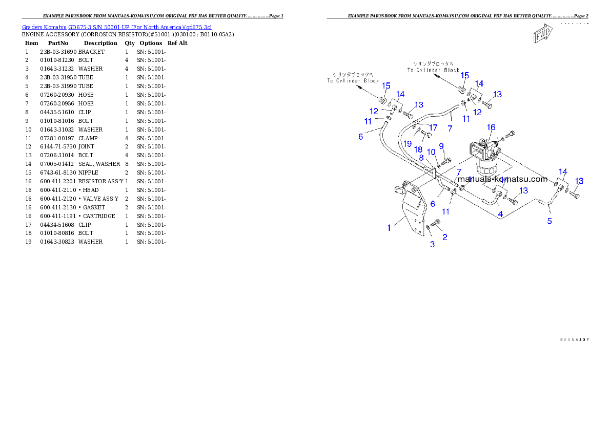 Protected: GD675-3 S/N 50001-UP (For North America) Partsbook