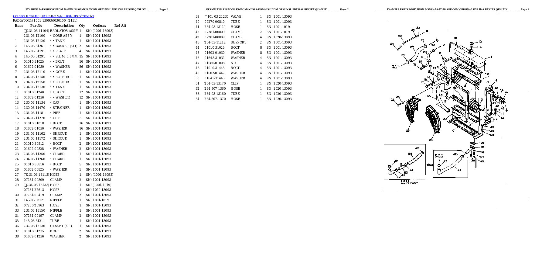 Protected: GD705R-2 S/N 1001-UP Partsbook