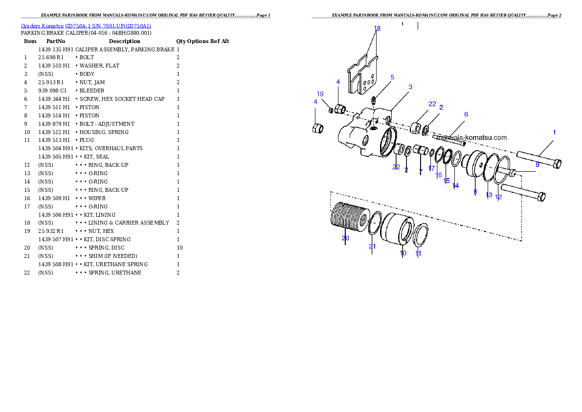 Protected: GD750A-1 S/N 7001-UP Partsbook