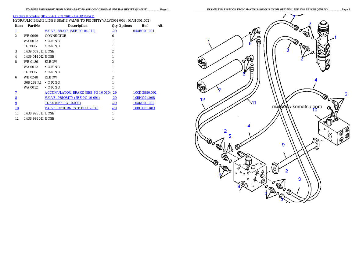 Protected: GD750A-1 S/N 7001-UP Partsbook