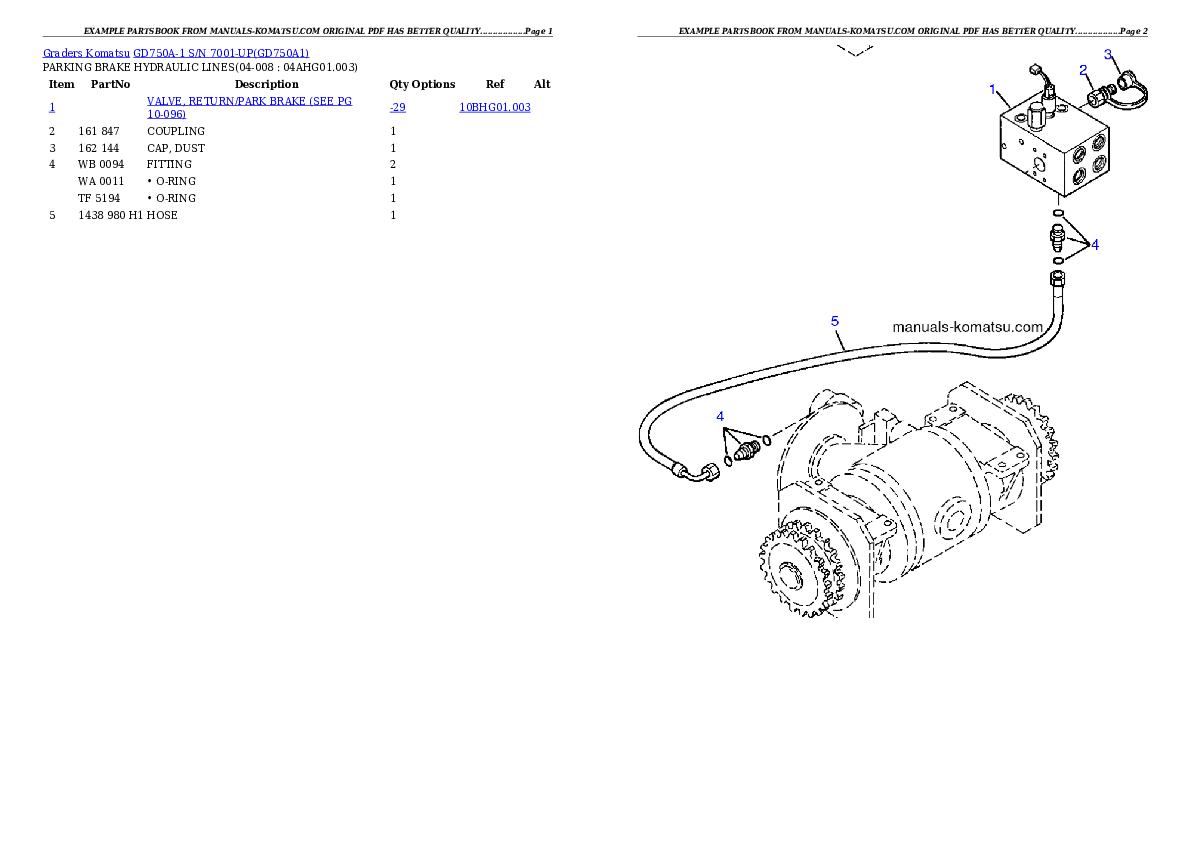 Protected: GD750A-1 S/N 7001-UP Partsbook