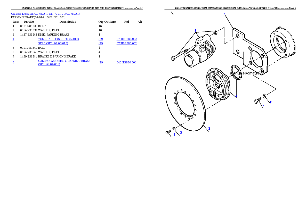 Protected: GD750A-1 S/N 7001-UP Partsbook
