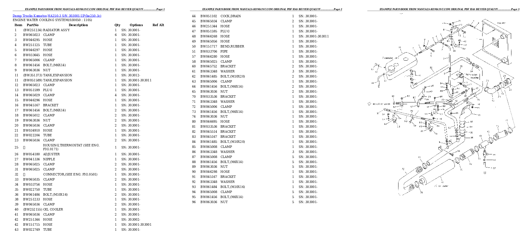 Protected: HA250-3 S/N 303001-UP (ZF Transmission Installed) Partsbook