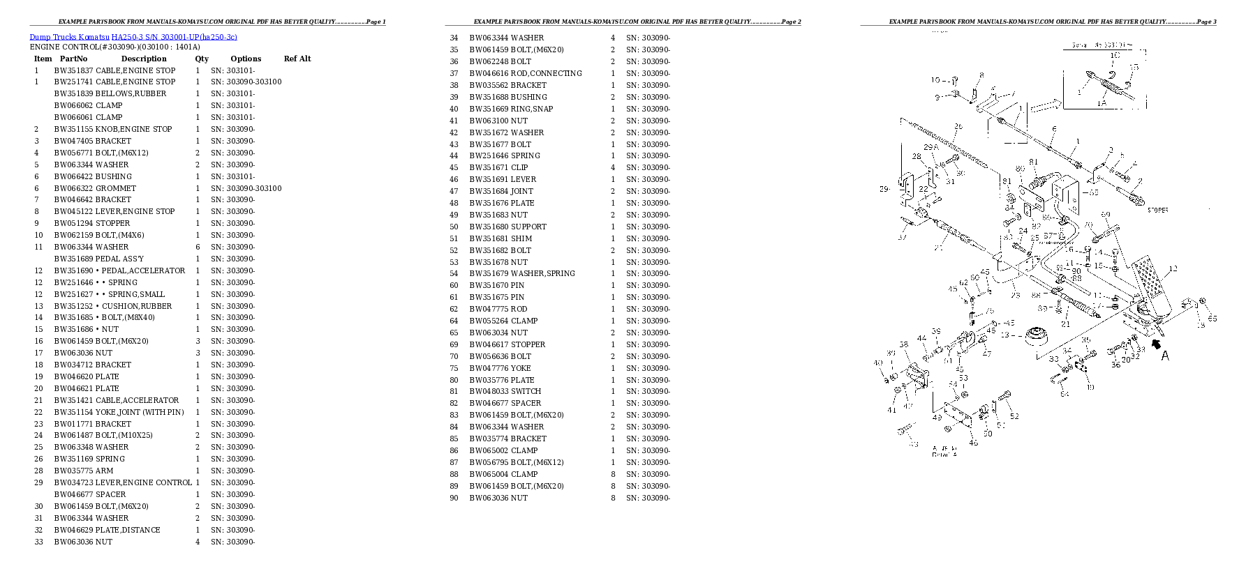 Protected: HA250-3 S/N 303001-UP (ZF Transmission Installed) Partsbook