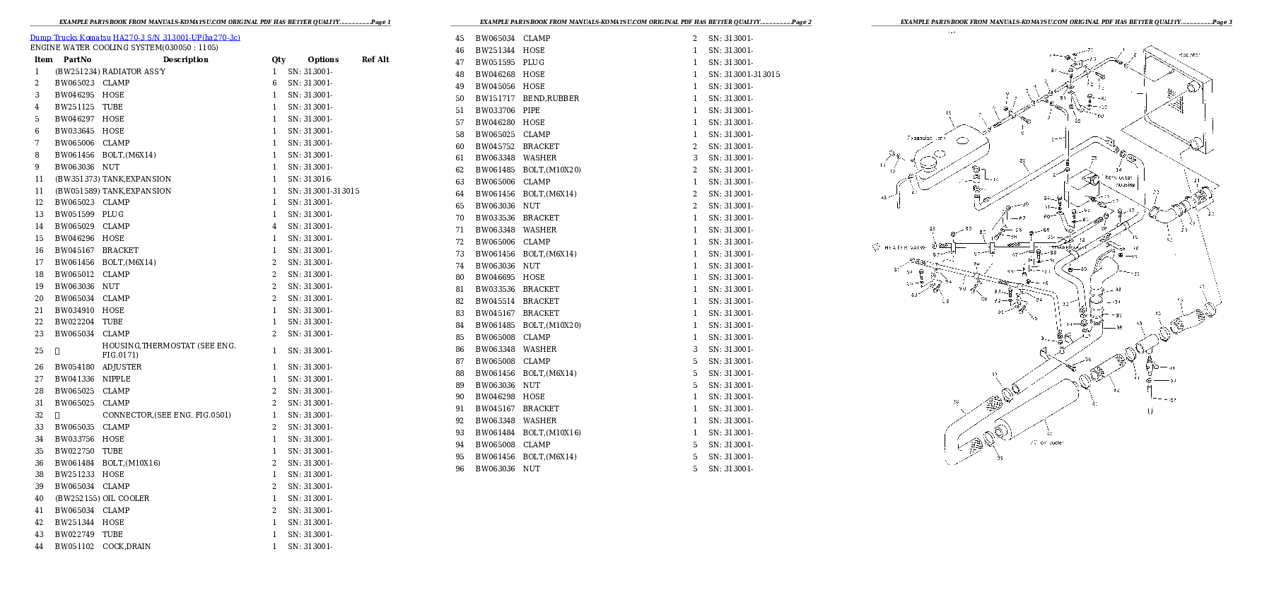 Protected: HA270-3 S/N 313001-UP (ZF Transmission Installed) Partsbook