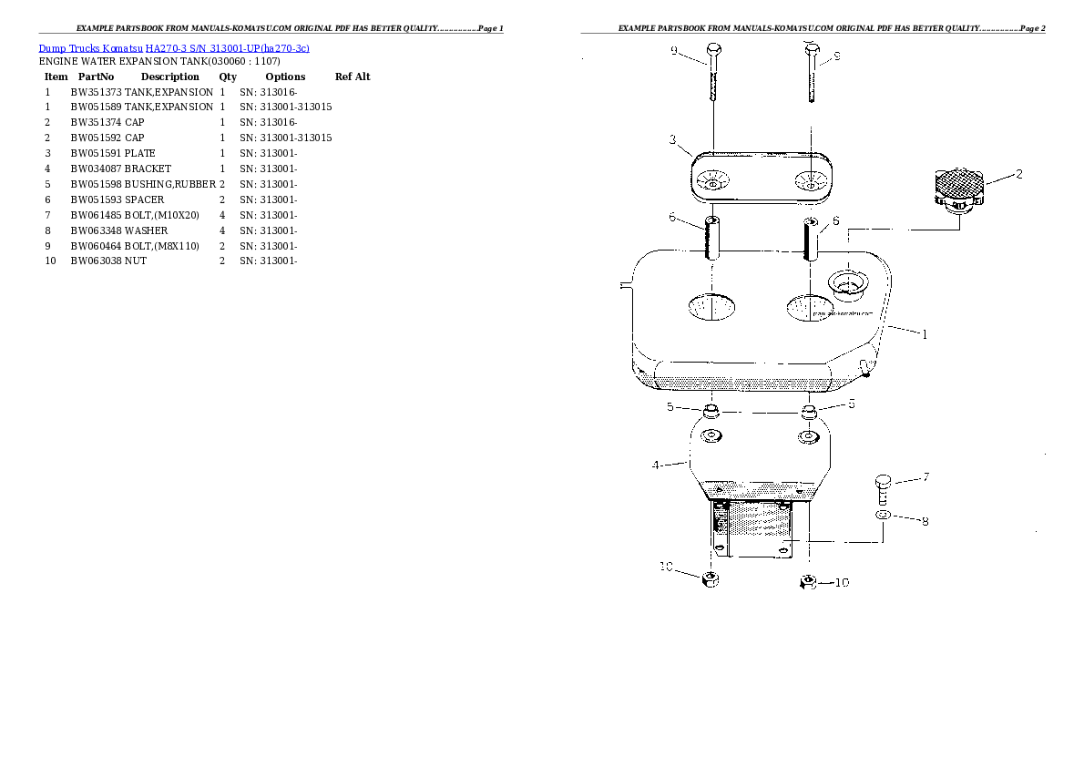 Protected: HA270-3 S/N 313001-UP (ZF Transmission Installed) Partsbook