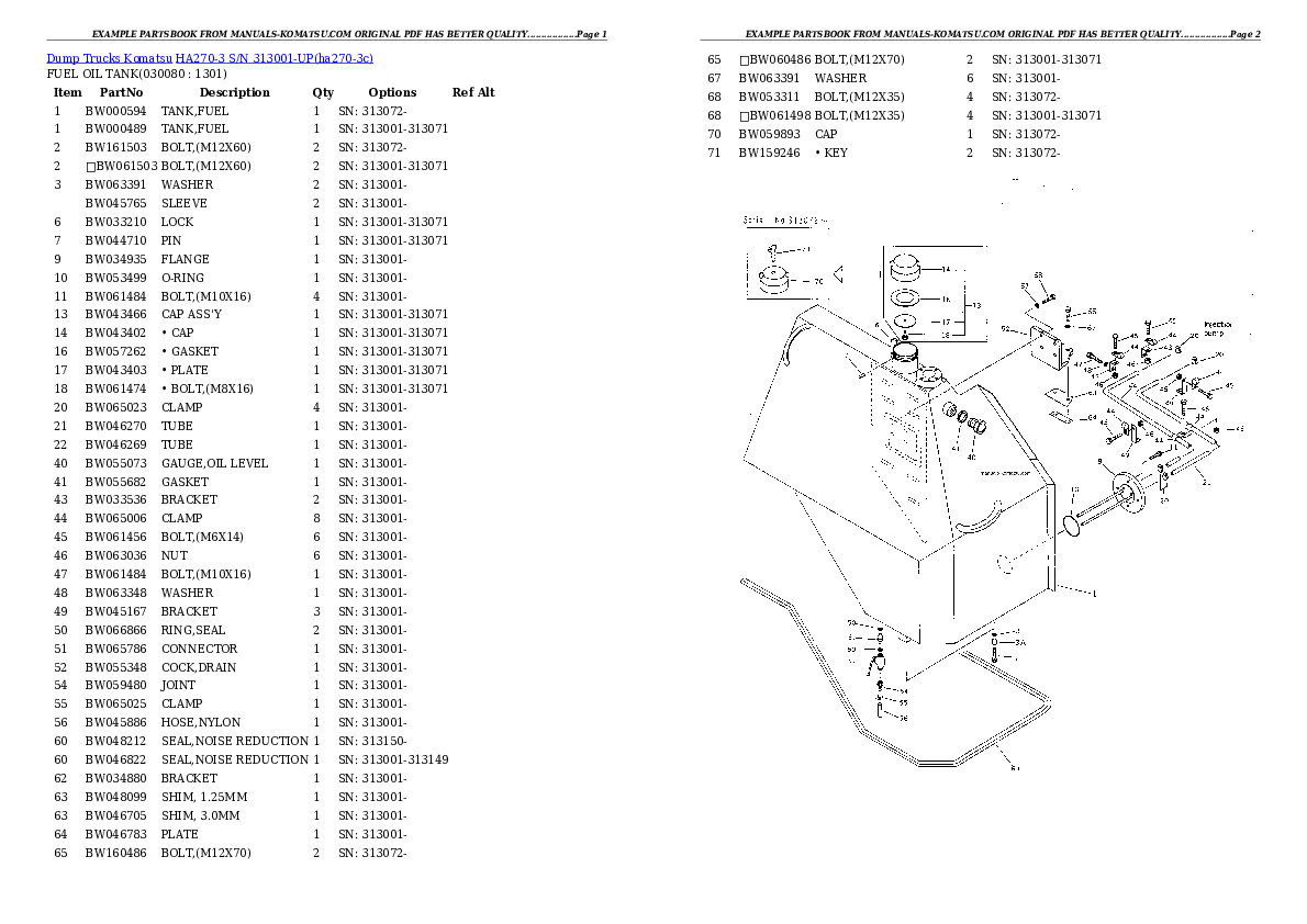 Protected: HA270-3 S/N 313001-UP (ZF Transmission Installed) Partsbook