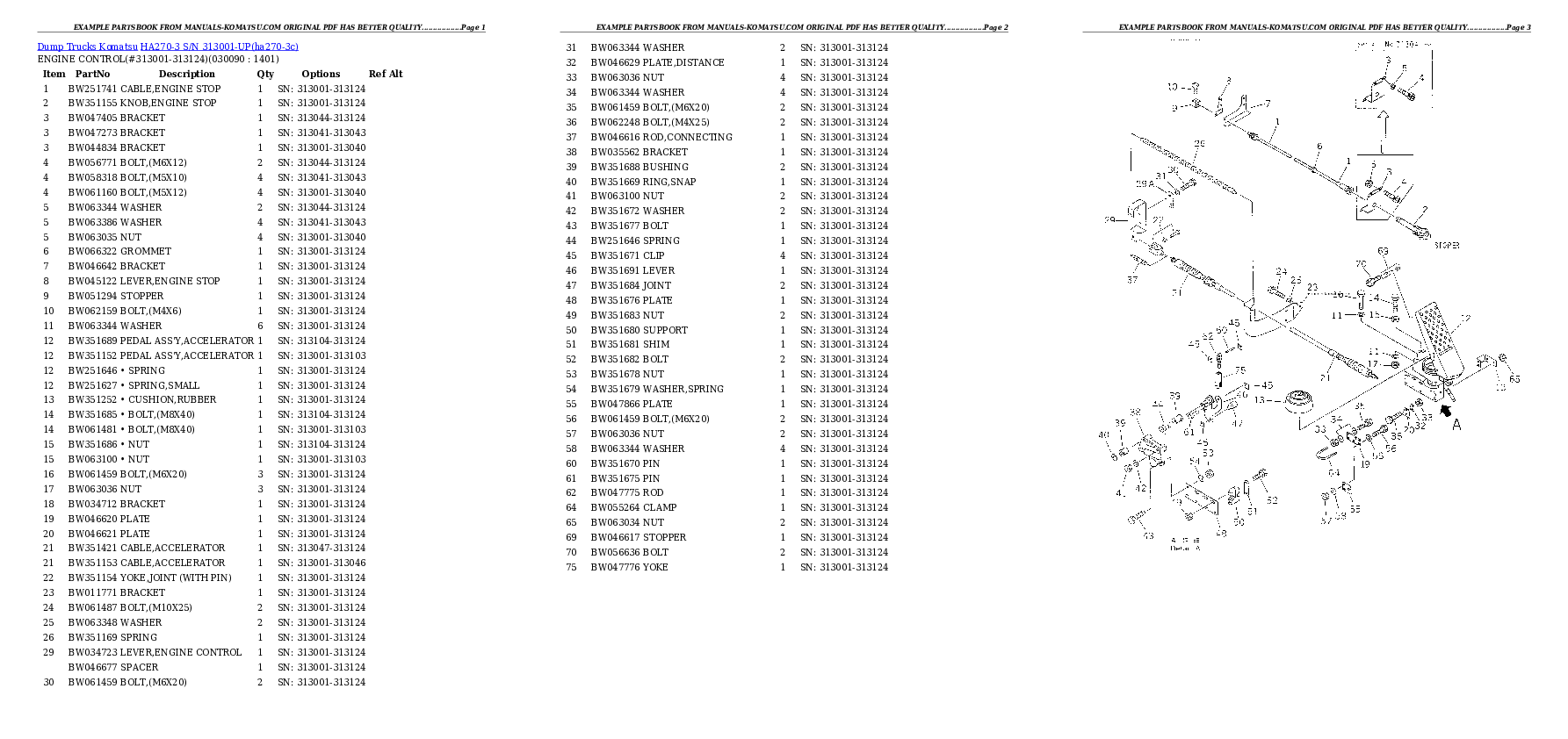 Protected: HA270-3 S/N 313001-UP (ZF Transmission Installed) Partsbook