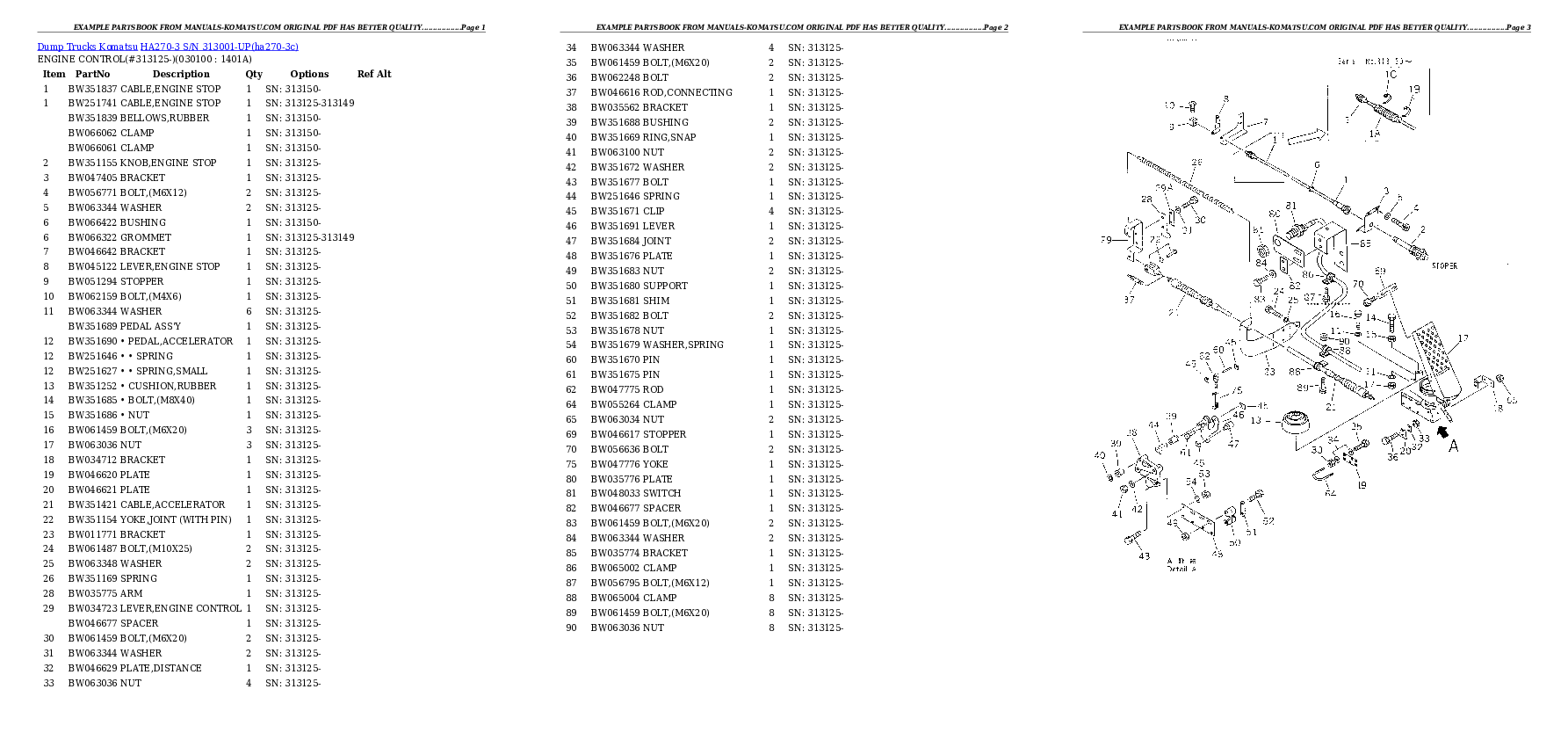 Protected: HA270-3 S/N 313001-UP (ZF Transmission Installed) Partsbook