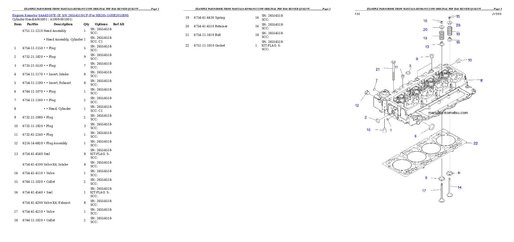 Protected: SAA4D107E-1E S/N 26554518-UP (For HB205-1) Partsbook