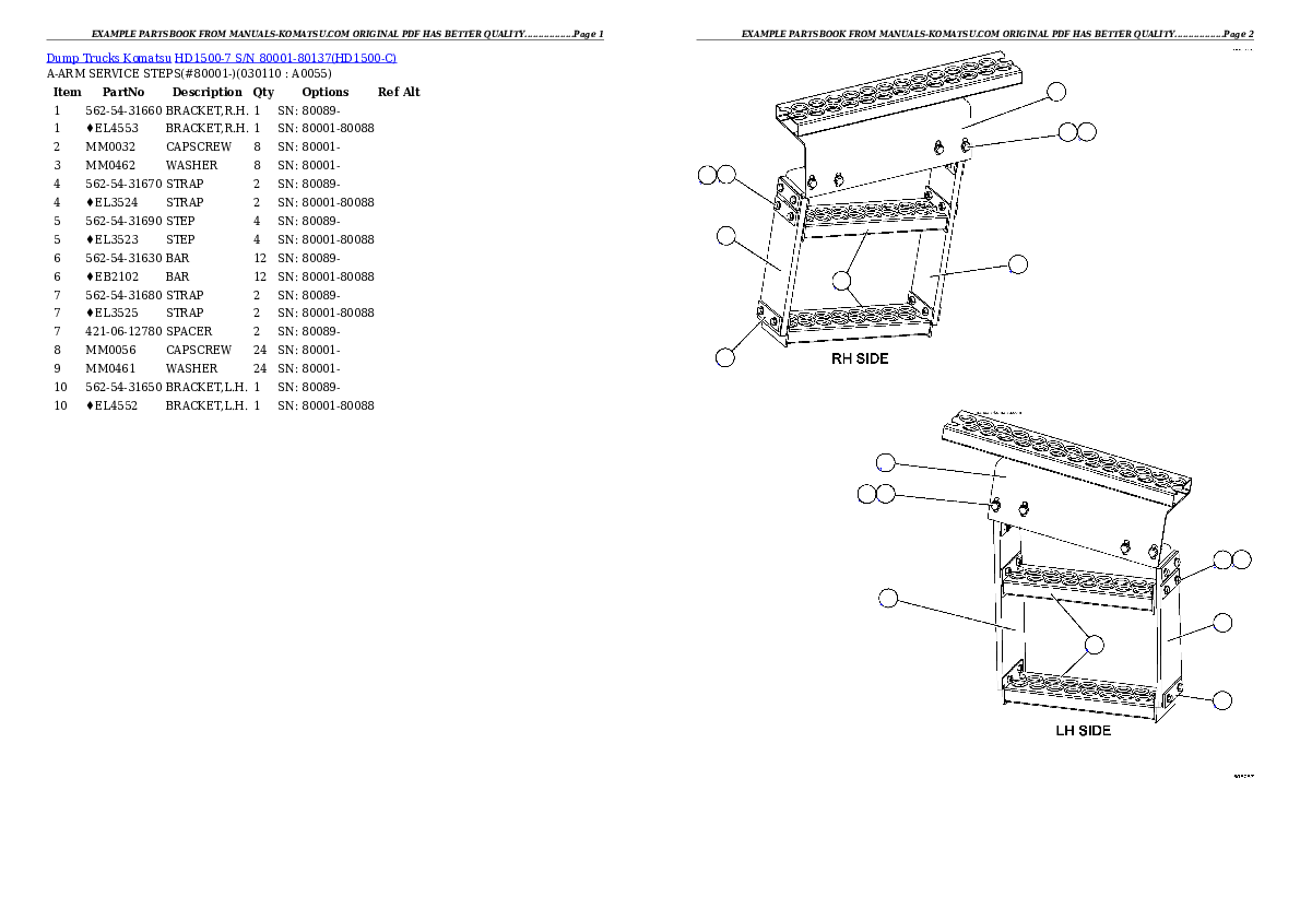 Protected: HD1500-7 S/N 80001-80137 Partsbook