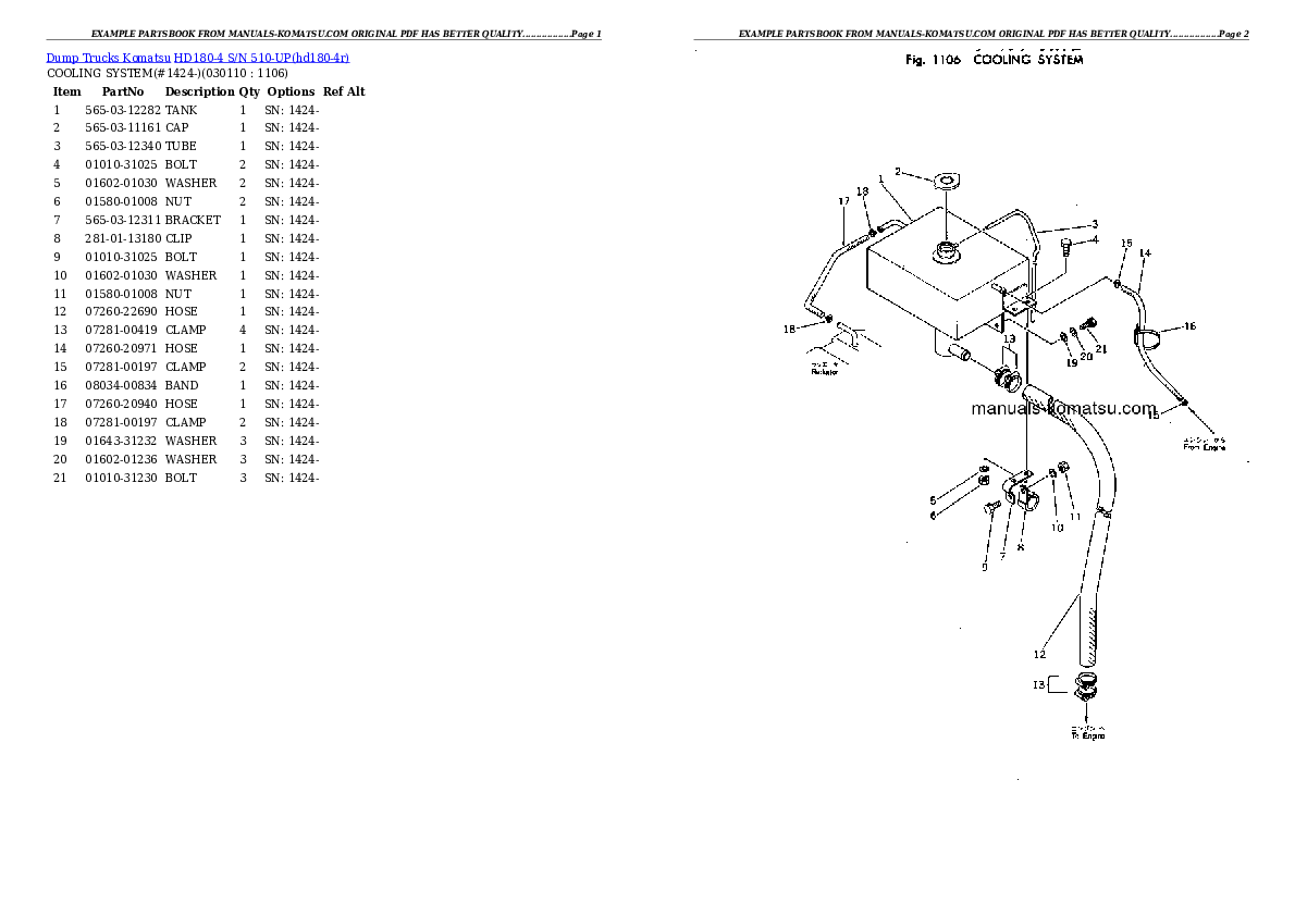 Protected: HD180-4 S/N 510-UP Partsbook