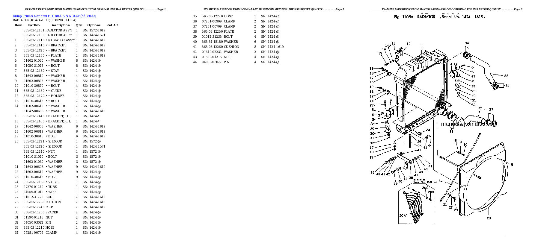 Protected: HD180-4 S/N 510-UP Partsbook
