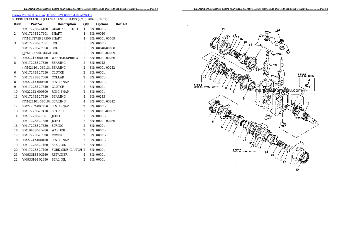 Protected: HD20-1 S/N 00001-UP Partsbook