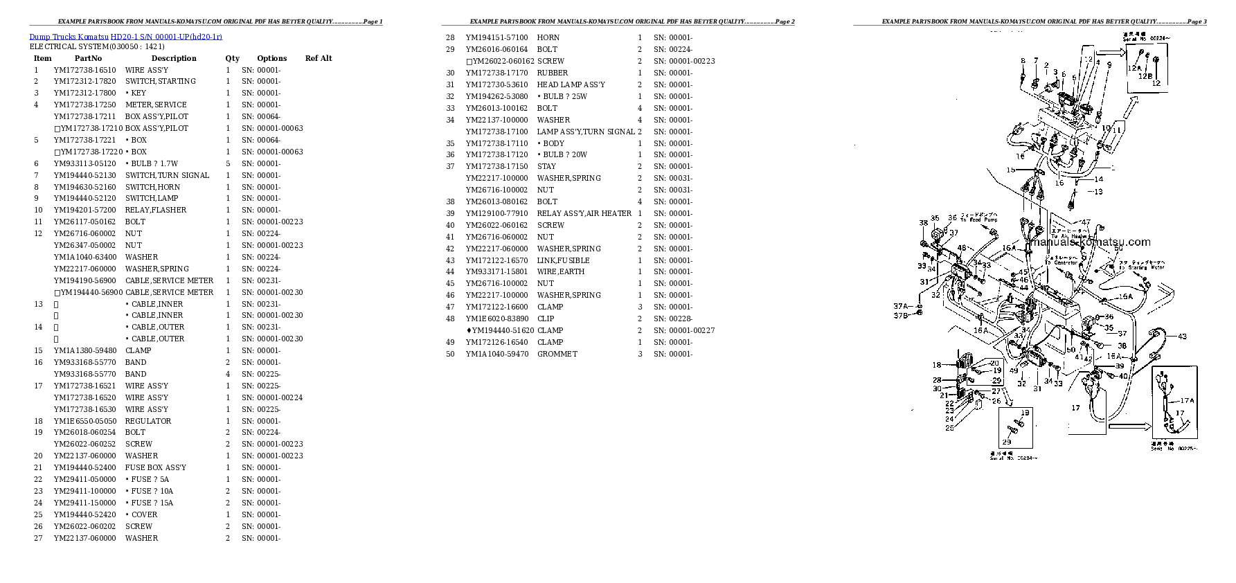 Protected: HD20-1 S/N 00001-UP Partsbook