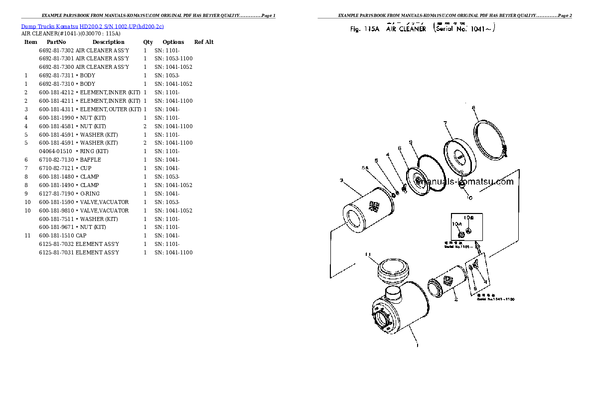 Protected: HD200-2 S/N 1002-UP Partsbook