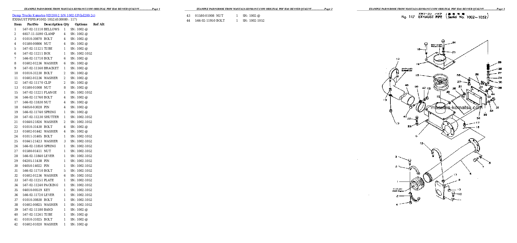 Protected: HD200-2 S/N 1002-UP Partsbook