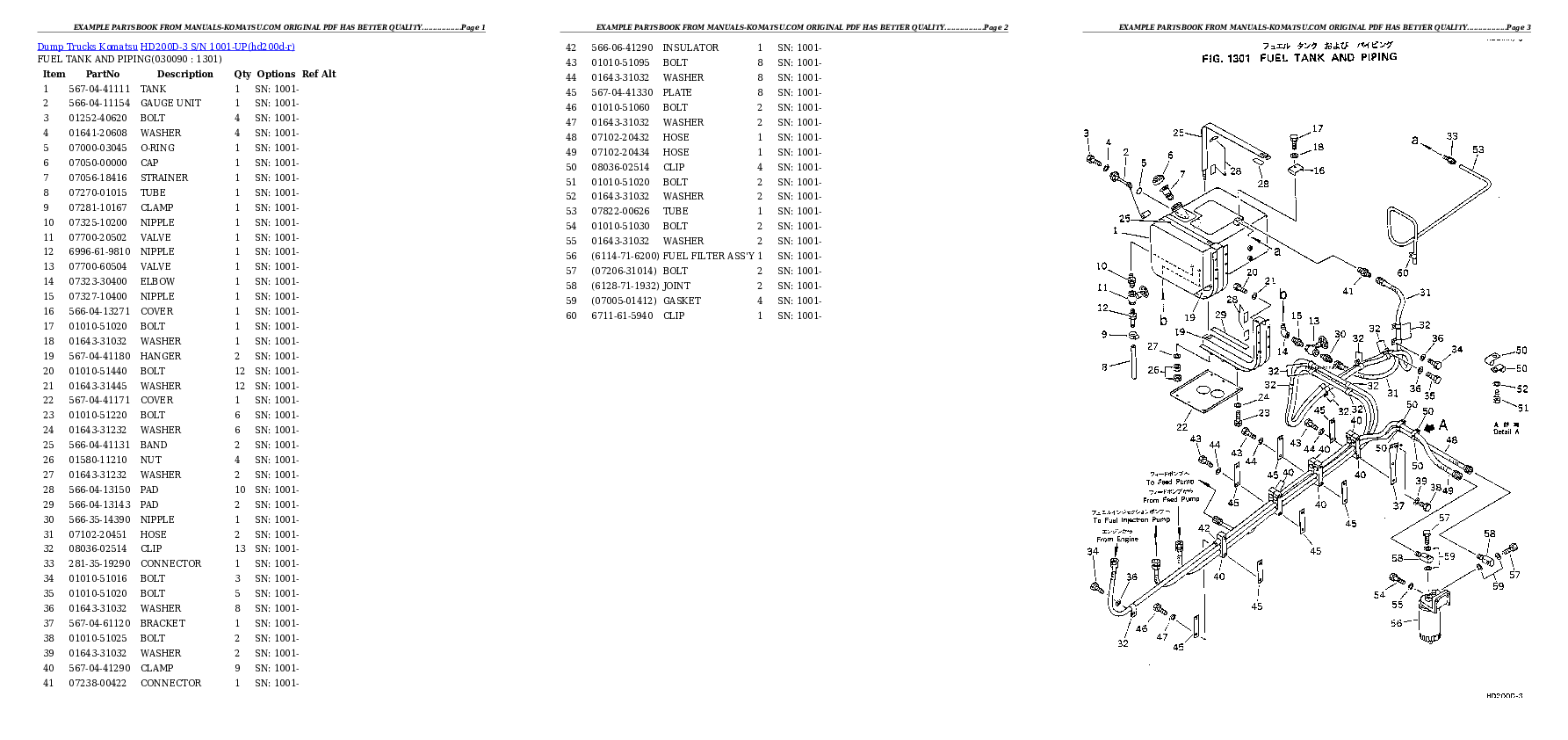 Protected: HD200D-3 S/N 1001-UP Partsbook