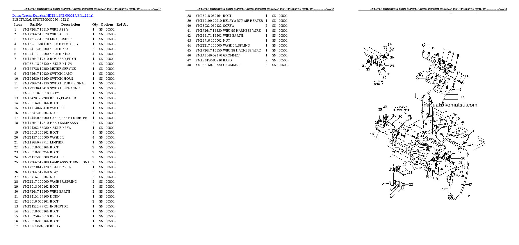 Protected: HD25-1 S/N 00501-UP Partsbook