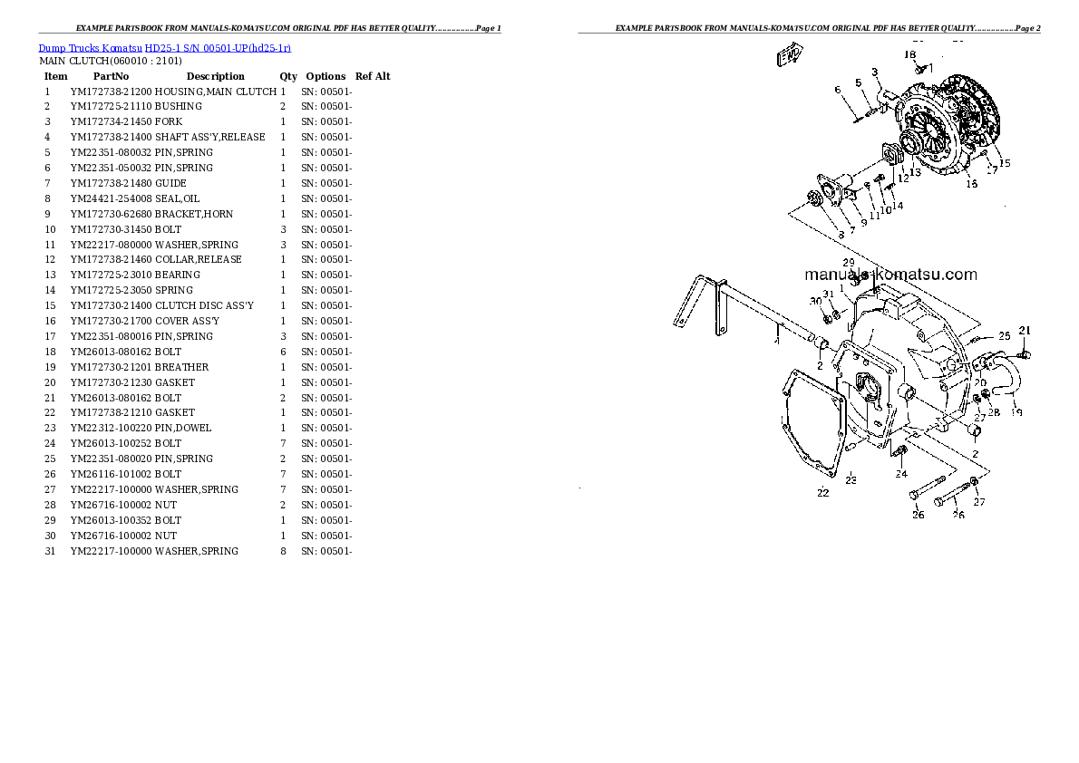 Protected: HD25-1 S/N 00501-UP Partsbook