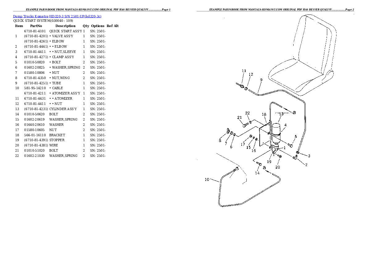Protected: HD320-3 S/N 2501-UP Partsbook