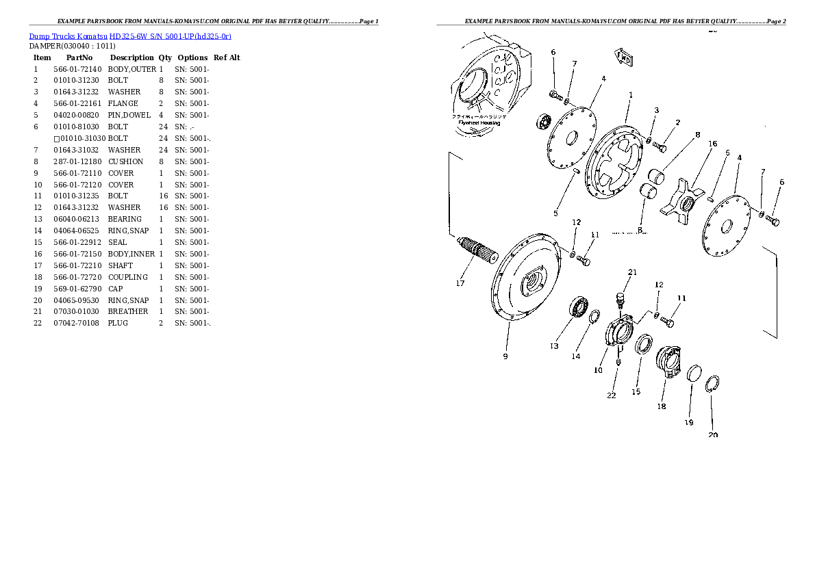 Protected: HD325-6W S/N 5001-UP (4WD Spec.) Partsbook