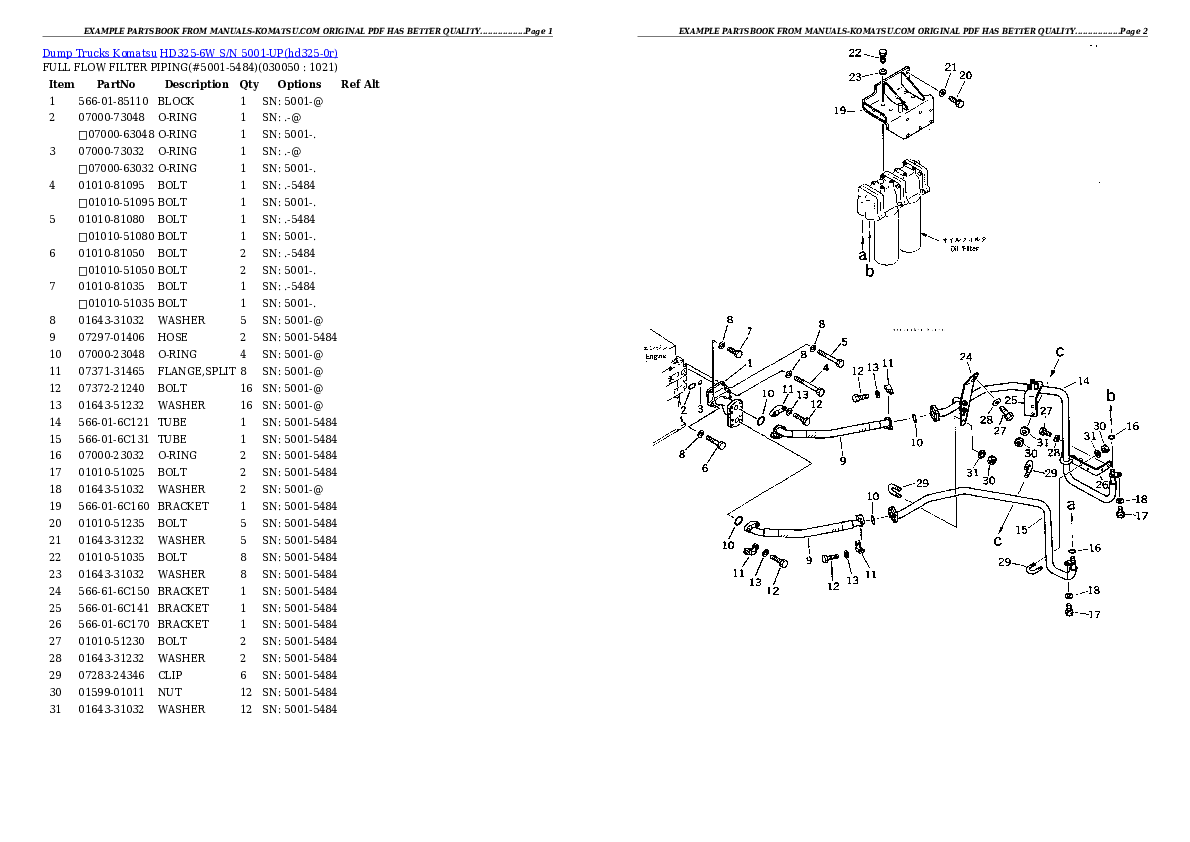 Protected: HD325-6W S/N 5001-UP (4WD Spec.) Partsbook