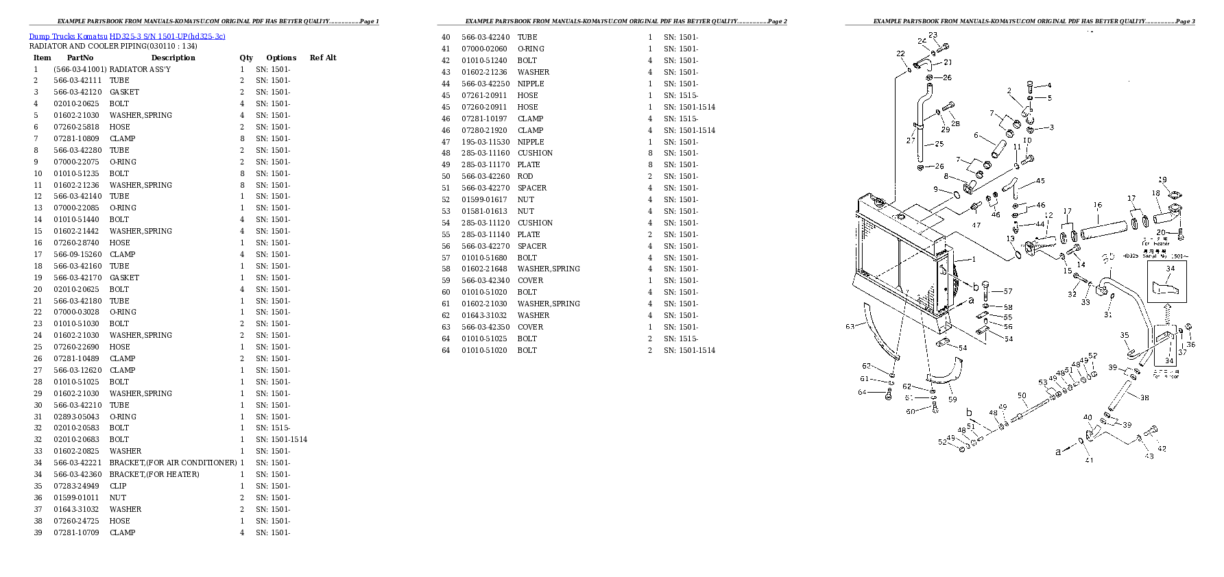 Protected: HD325-3 S/N 1501-UP Partsbook