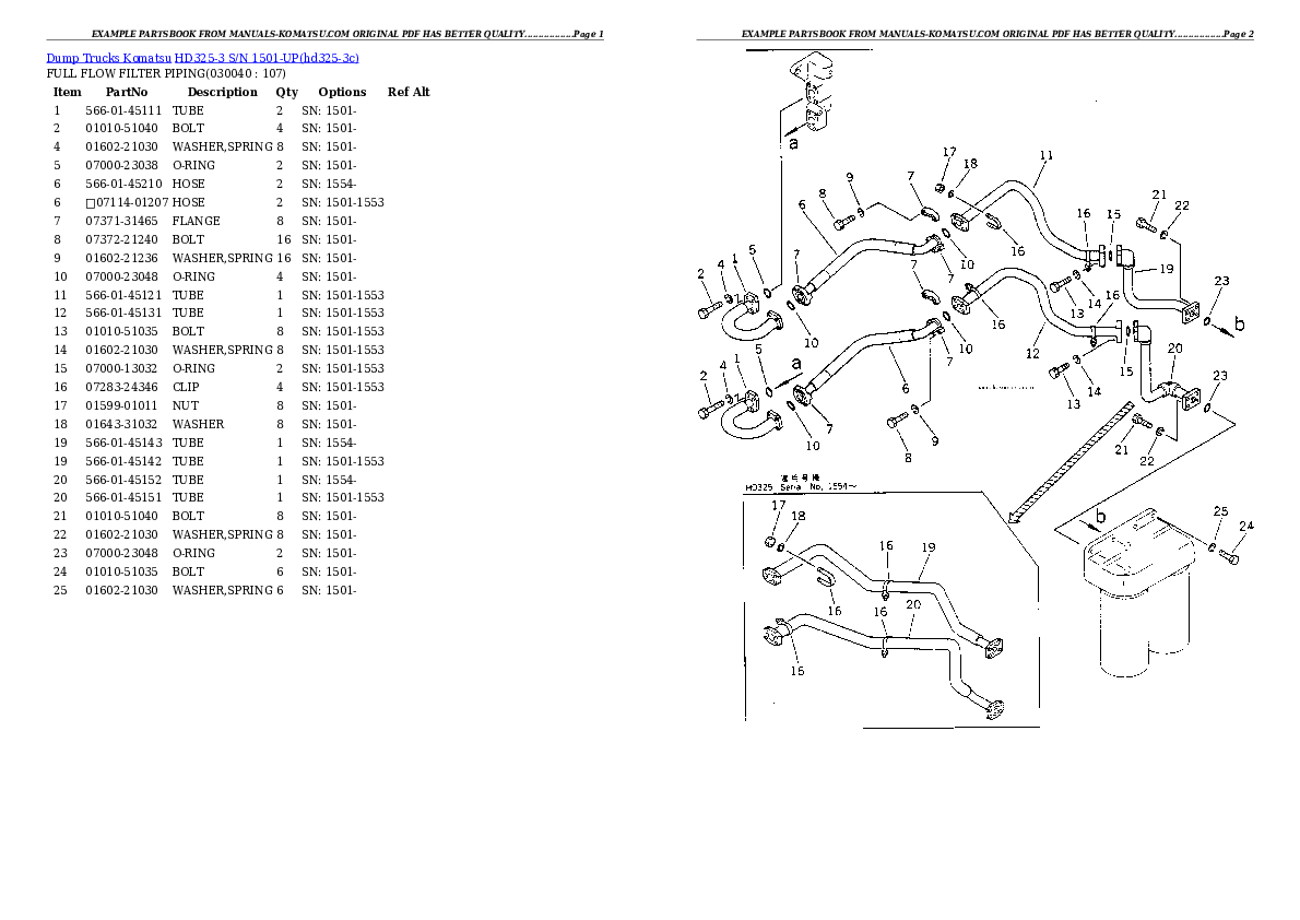Protected: HD325-3 S/N 1501-UP Partsbook