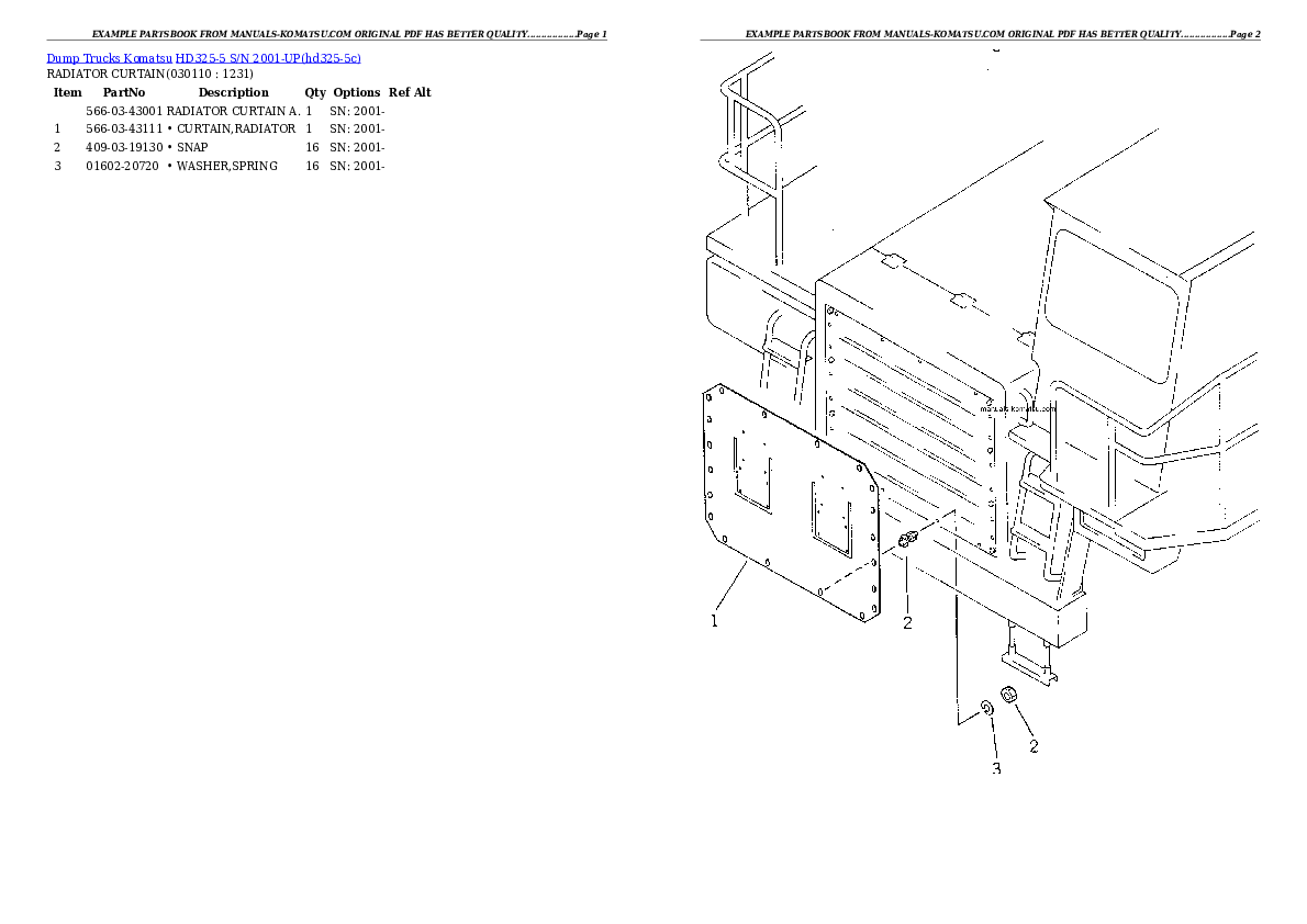 Protected: HD325-5 S/N 2001-UP Partsbook