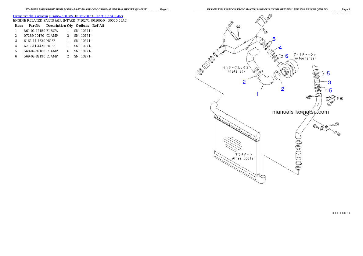 Protected: HD465-7E0 S/N 10001-10731 (ecot3) Partsbook