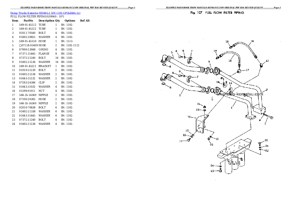 Protected: HD465-2 S/N 1102-UP Partsbook