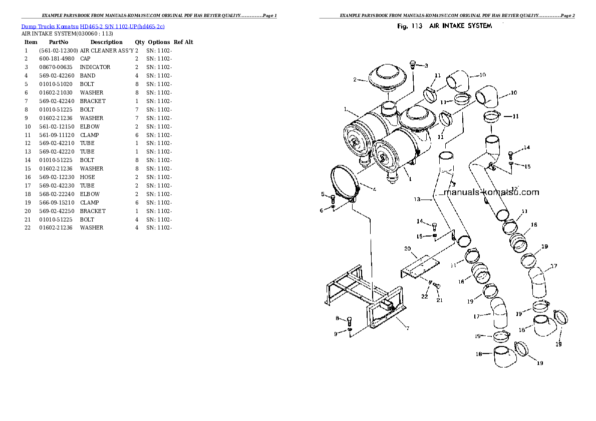 Protected: HD465-2 S/N 1102-UP Partsbook