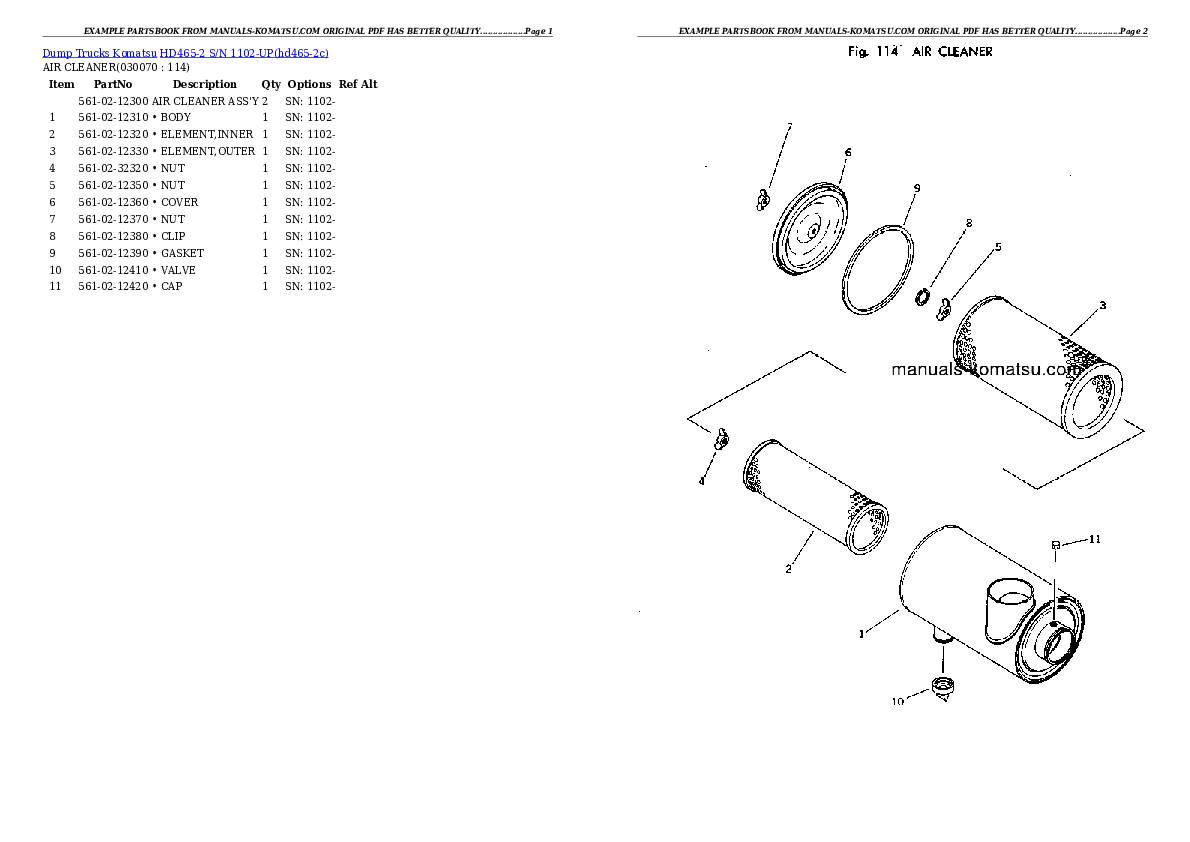 Protected: HD465-2 S/N 1102-UP Partsbook