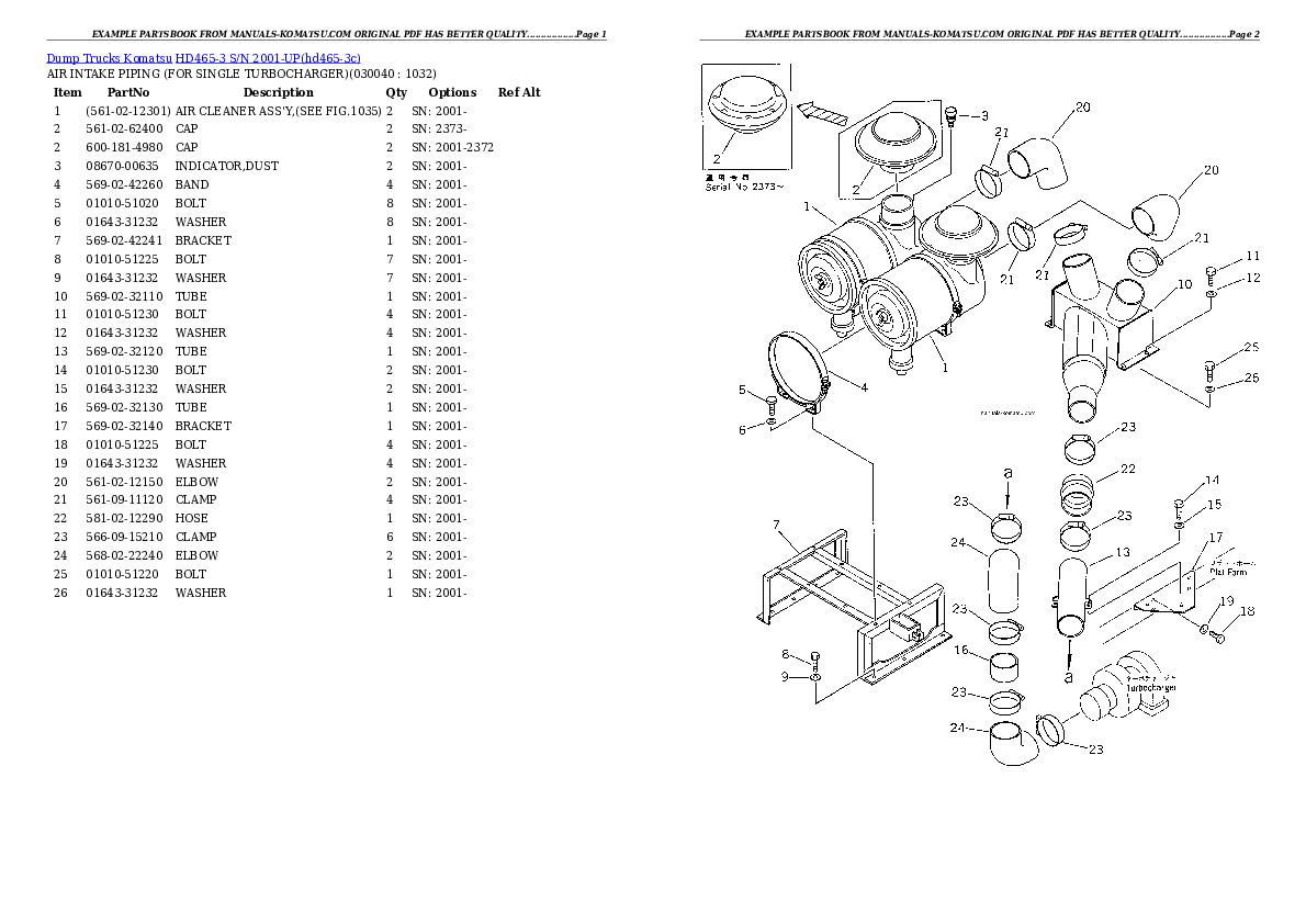 Protected: HD465-3 S/N 2001-UP Partsbook