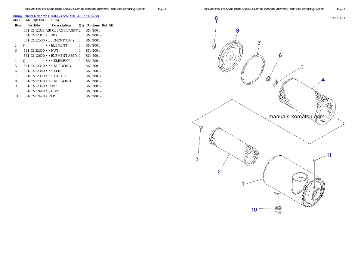 Protected: HD465-3 S/N 2001-UP Partsbook