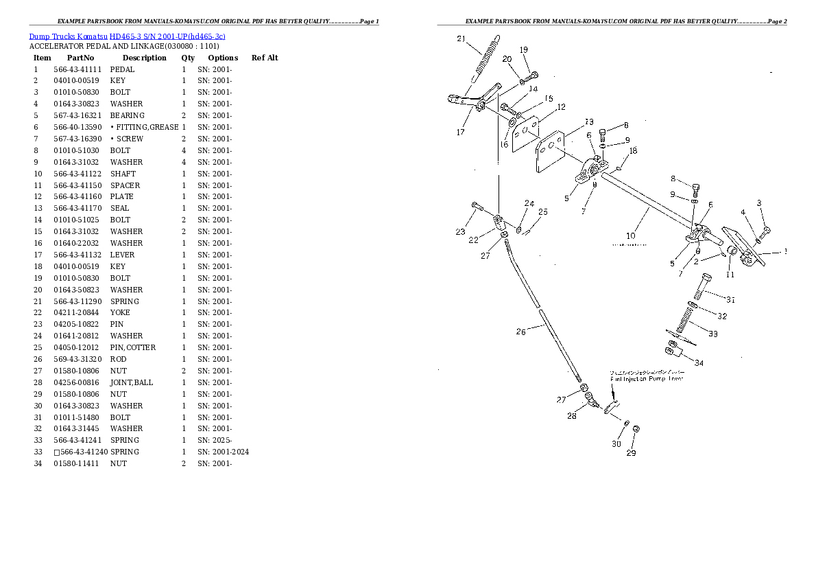 Protected: HD465-3 S/N 2001-UP Partsbook