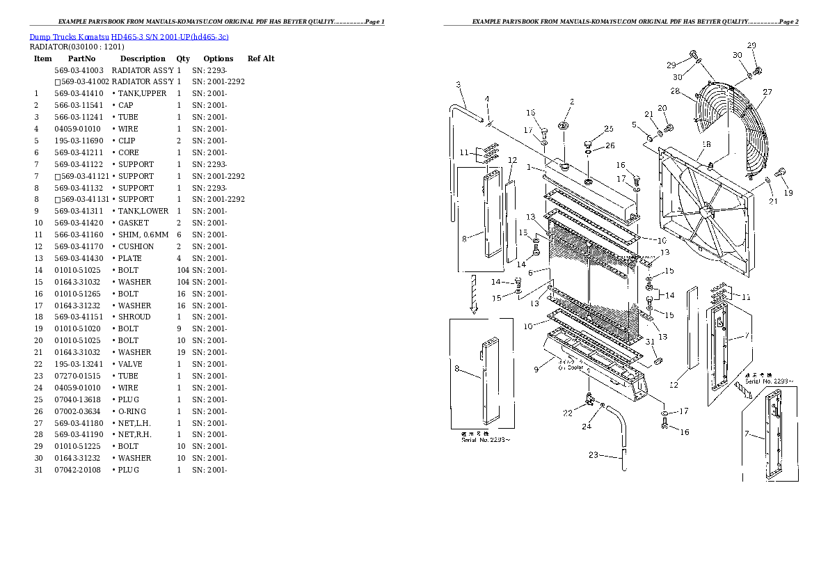 Protected: HD465-3 S/N 2001-UP Partsbook