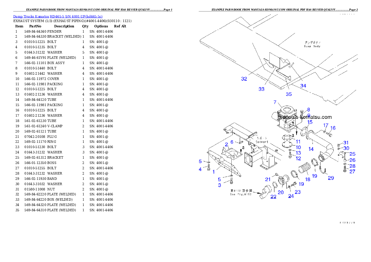 Protected: HD465-5 S/N 4001-UP Partsbook