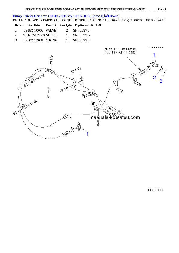 Protected: HD605-7E0 S/N 8001-10731 (ecot3) Partsbook