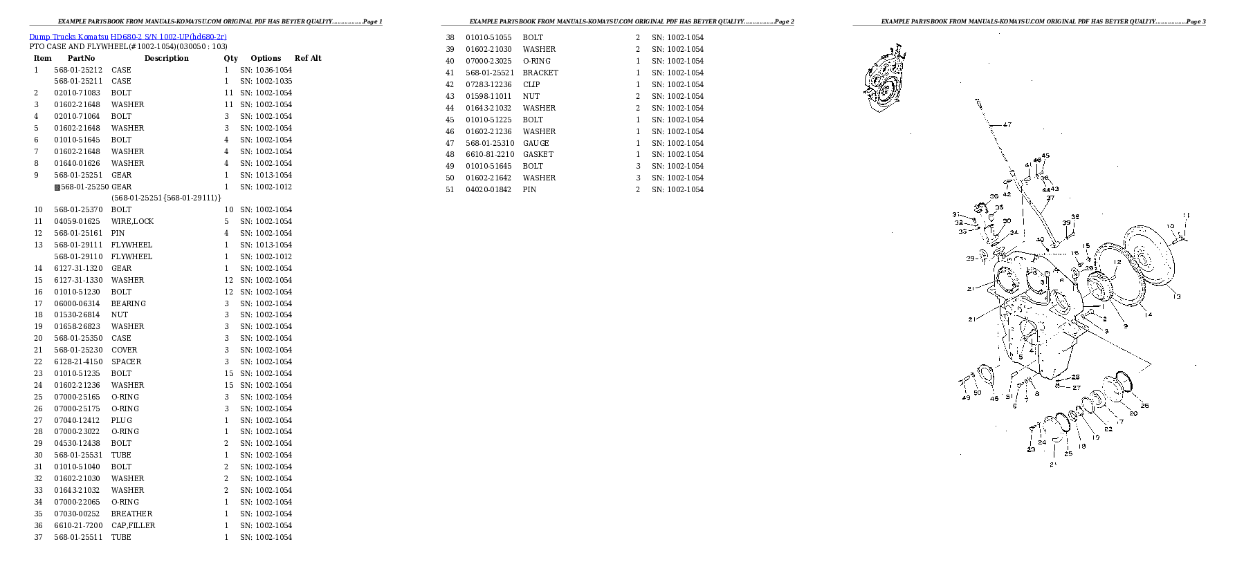 Protected: HD680-2 S/N 1002-UP Partsbook