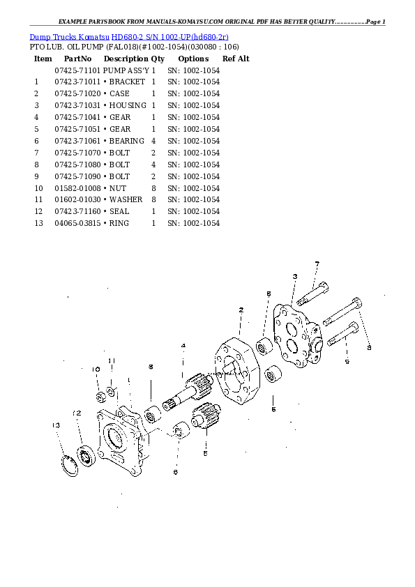 Protected: HD680-2 S/N 1002-UP Partsbook