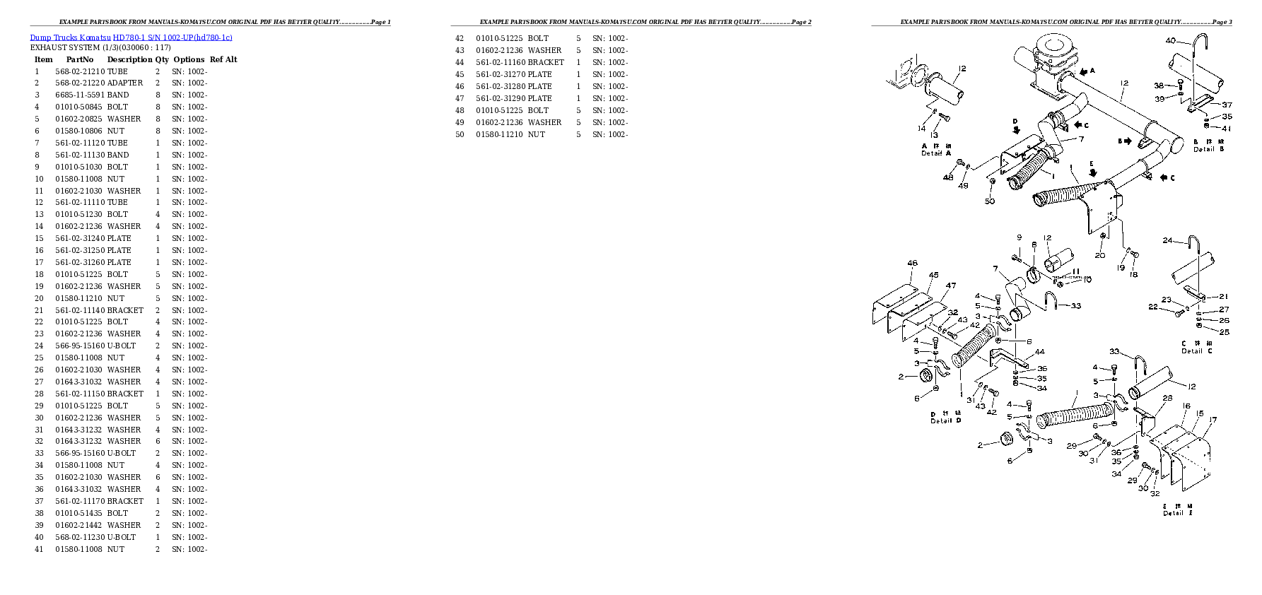 Protected: HD780-1 S/N 1002-UP Partsbook