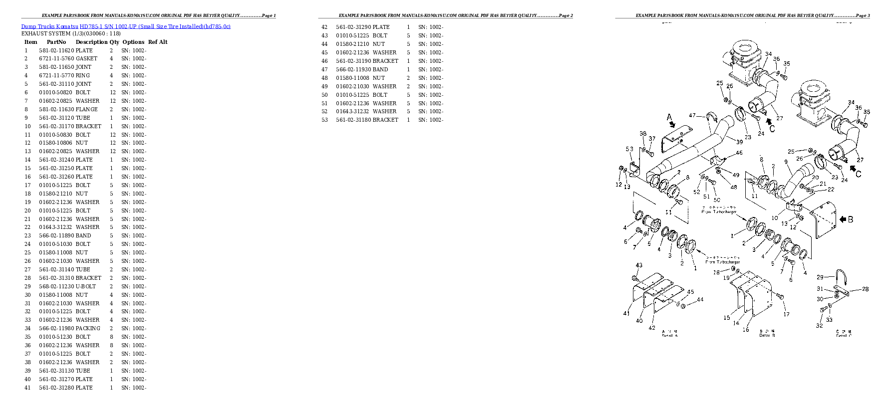 Protected: HD785-1 S/N 1002-UP (Small Size Tire Installed) Partsbook