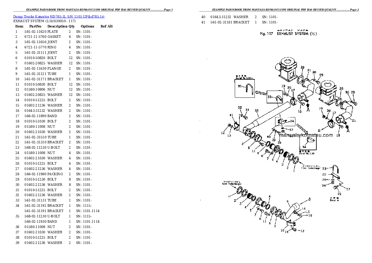 Protected: HD785-1L S/N 1101-UP (Large Size Tire Installed) Partsbook