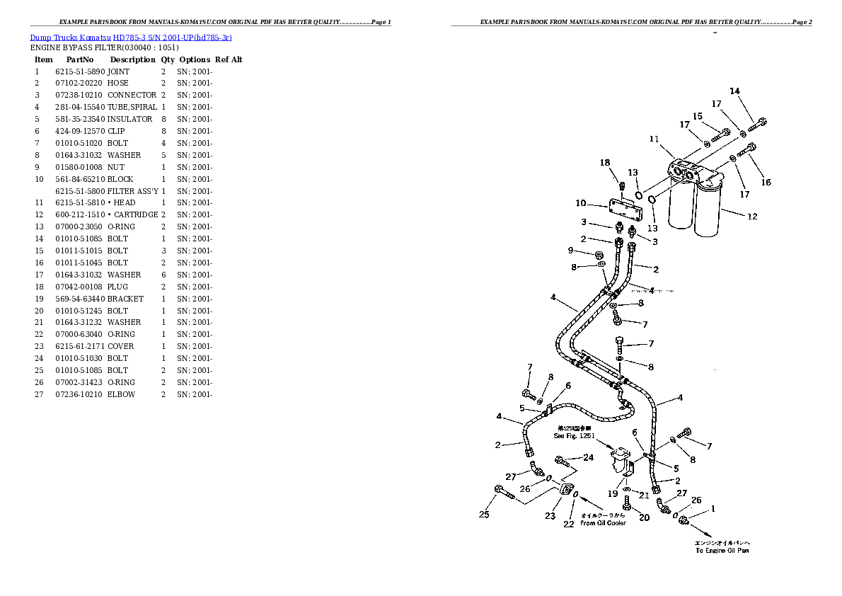 Protected: HD785-3 S/N 2001-UP Partsbook